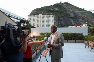 Presidente da Comissão, o vereador Edson Santos participou da vistoria 